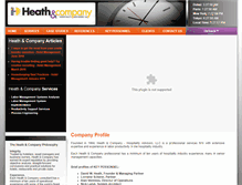 Tablet Screenshot of heathandco.com